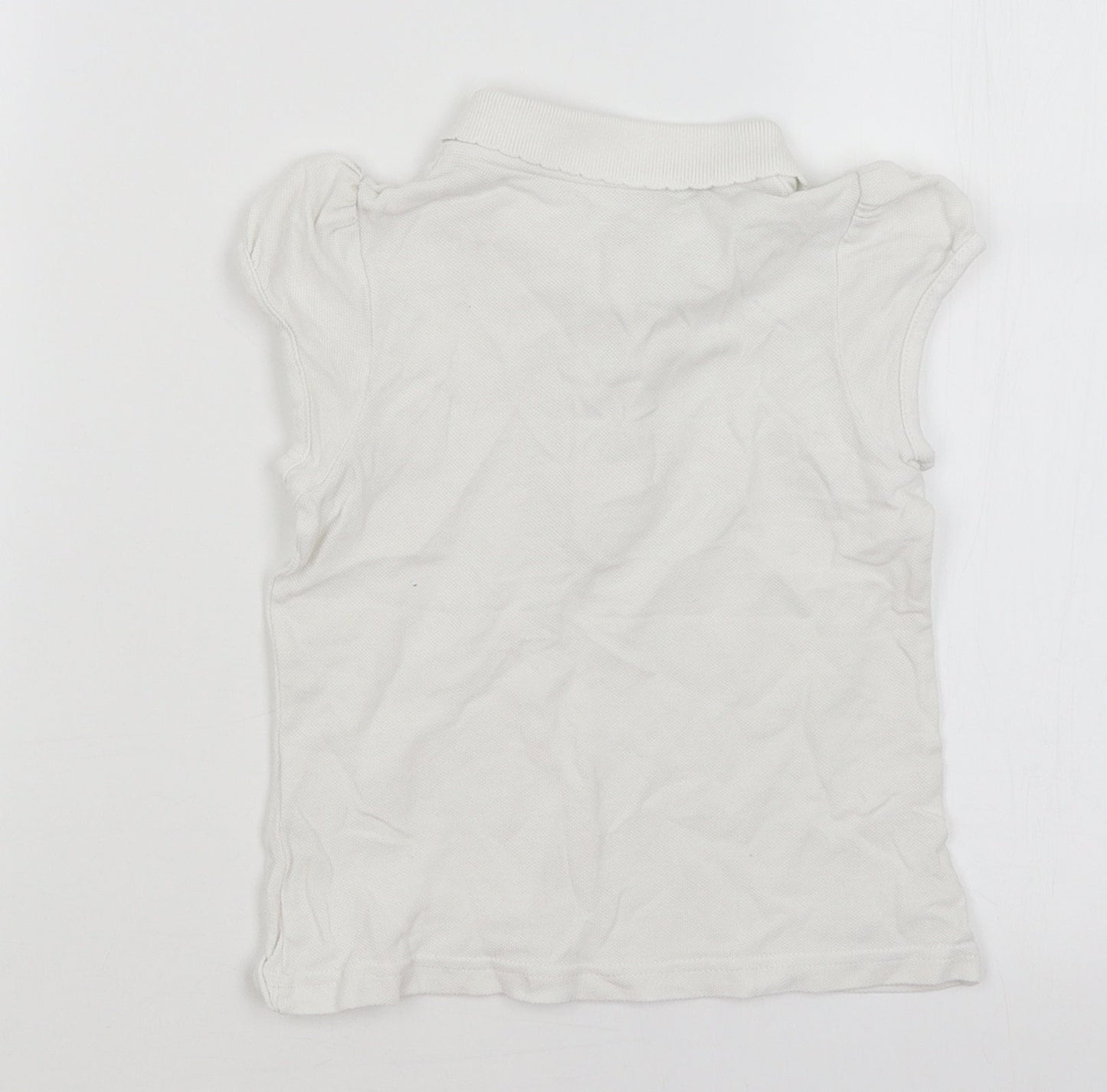 Matalan Girls White   Basic Polo Size 5 Years