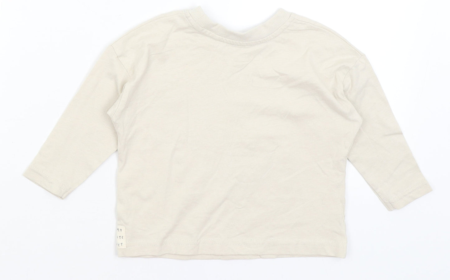 George Baby Brown   Basic T-Shirt Size 12-18 Months  - Good Day