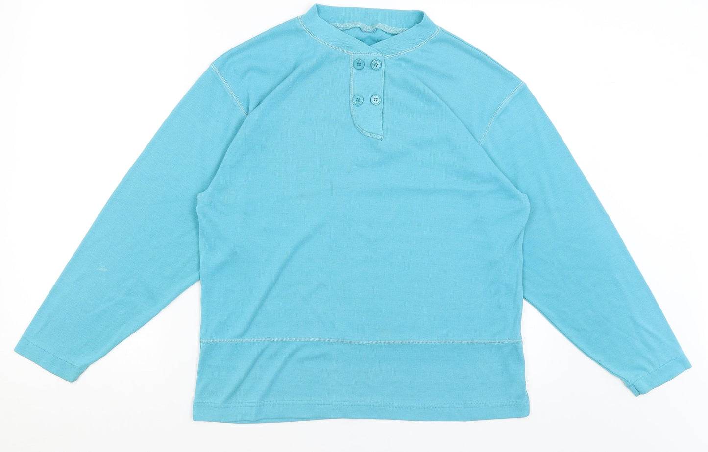 Womens UK Size L Preworn Blue Pullover Jumper