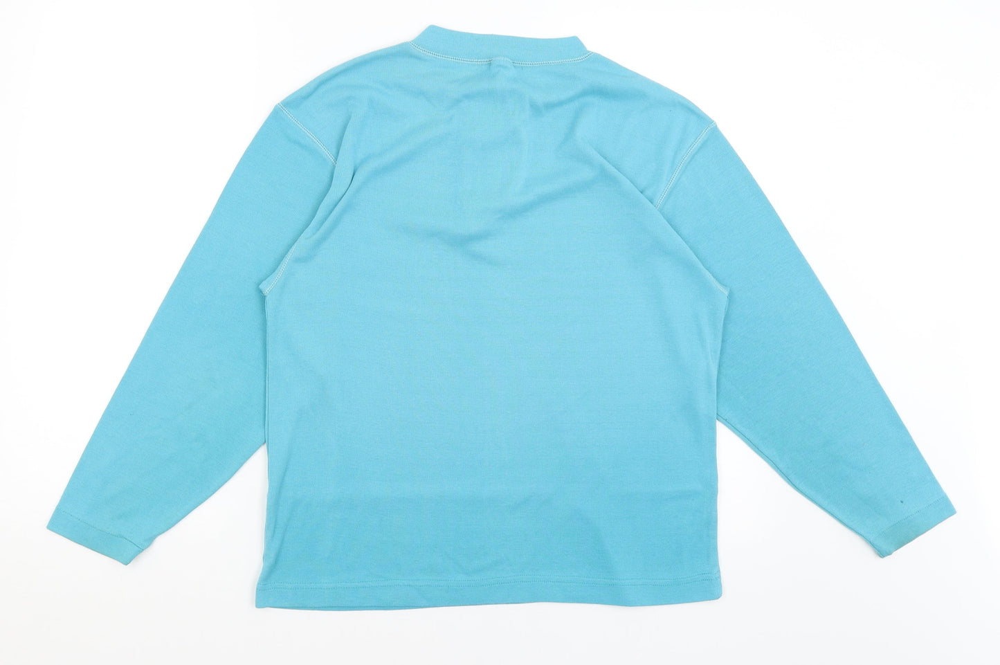 Womens UK Size L Preworn Blue Pullover Jumper