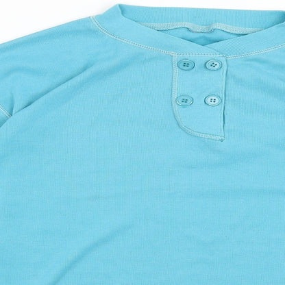 Womens UK Size L Preworn Blue Pullover Jumper