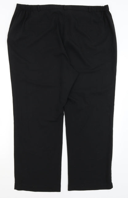 Tailored Womens Black   Dress Pants Trousers Size 20 L26.5 in