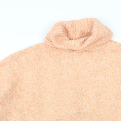 Womens UK Size M Stradivarius Orange Pullover Jumper