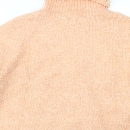 Womens UK Size M Stradivarius Orange Pullover Jumper