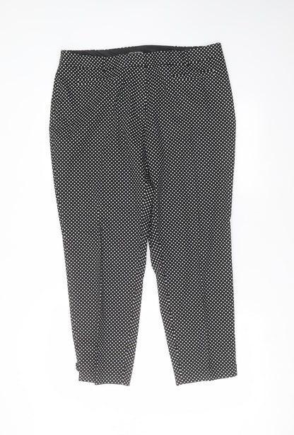 Womens UK Size 16 Debenhams Regular Fit  Black Trousers