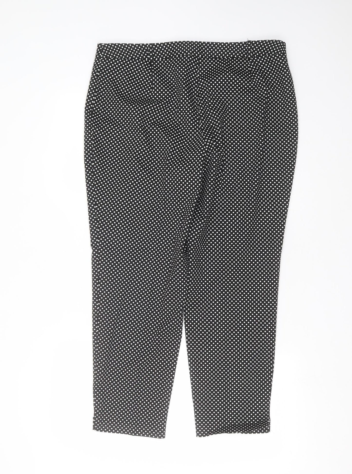 Womens UK Size 16 Debenhams Regular Fit  Black Trousers