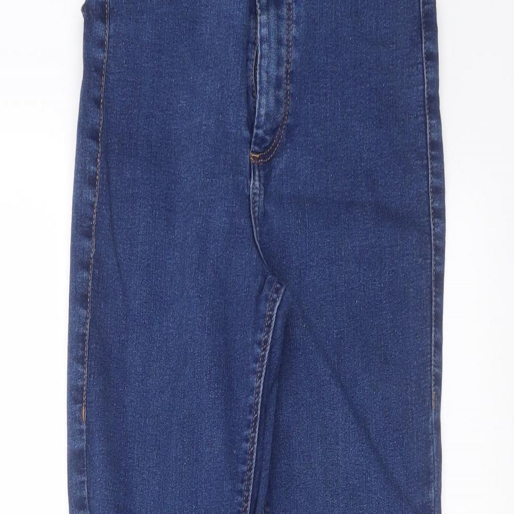 Topshop Womens Blue  Denim Skinny Jeans Size 24 in L26 in