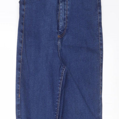 Topshop Womens Blue  Denim Skinny Jeans Size 24 in L26 in