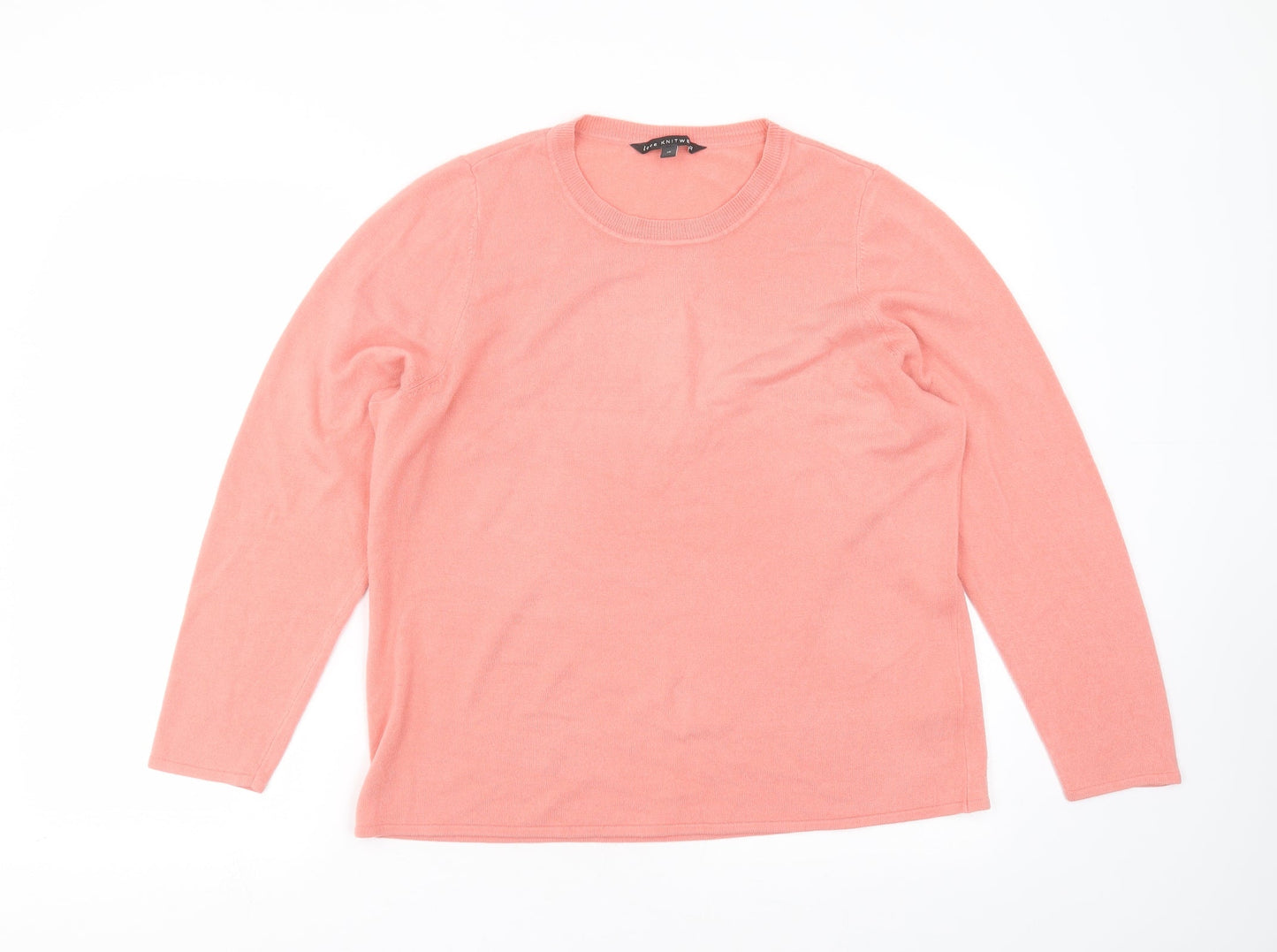 Love knitwear Womens Pink  Knit Pullover Jumper Size 18