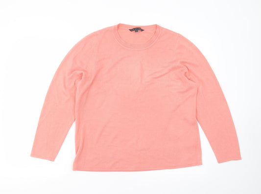 Love knitwear Womens Pink  Knit Pullover Jumper Size 18