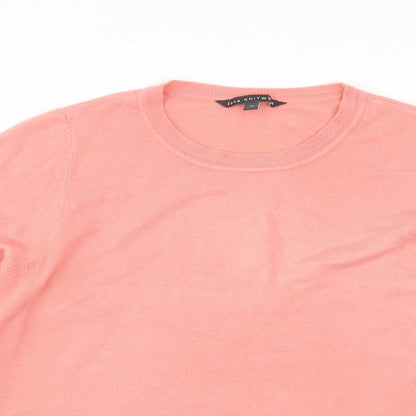 Love knitwear Womens Pink  Knit Pullover Jumper Size 18