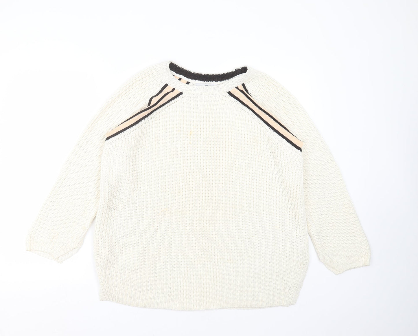 Womens UK Size L NEXT Ivory Pullover Jumper