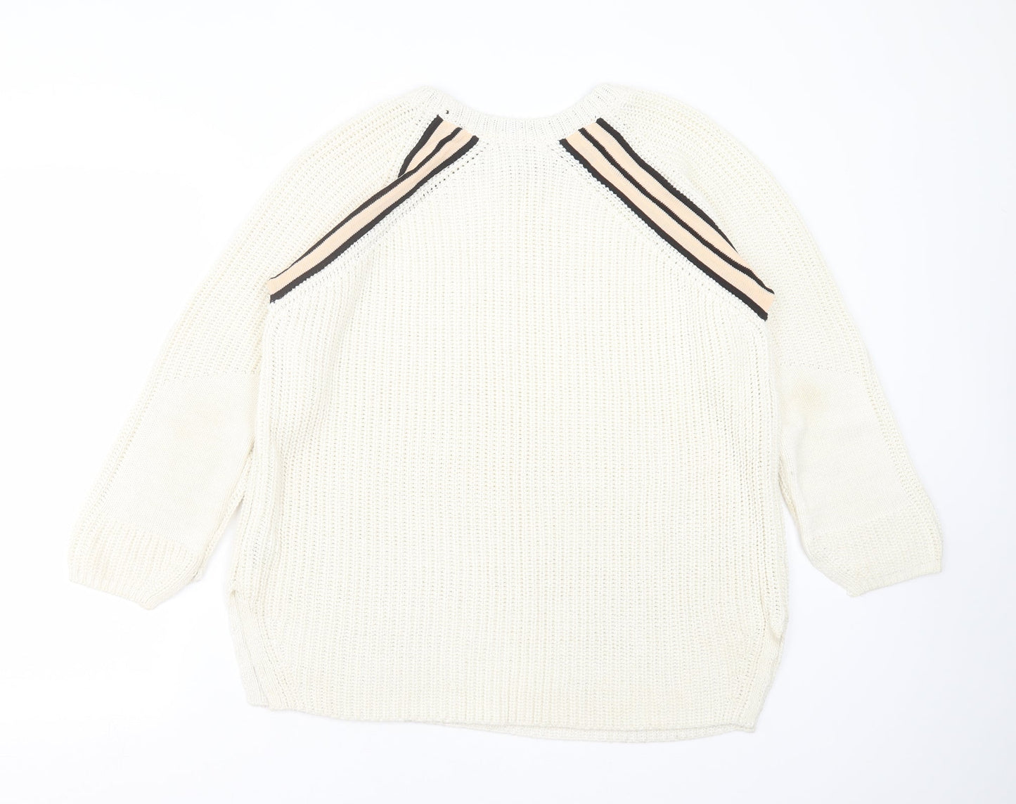 Womens UK Size L NEXT Ivory Pullover Jumper