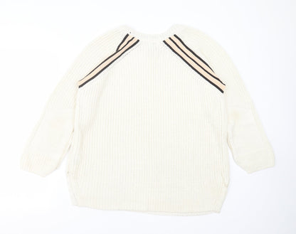 Womens UK Size L NEXT Ivory Pullover Jumper