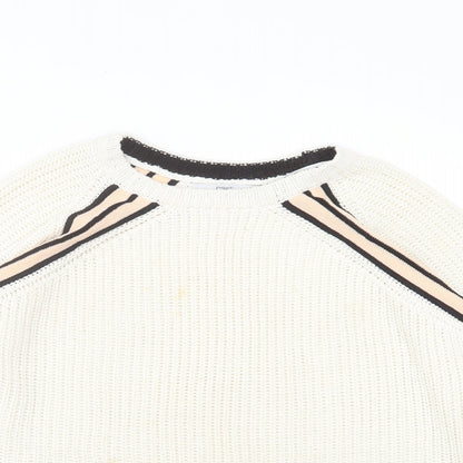 Womens UK Size L NEXT Ivory Pullover Jumper