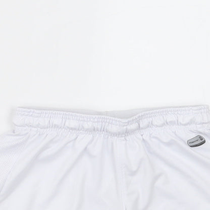 Macron Boys White   Sweat Shorts Size S - Stoke city