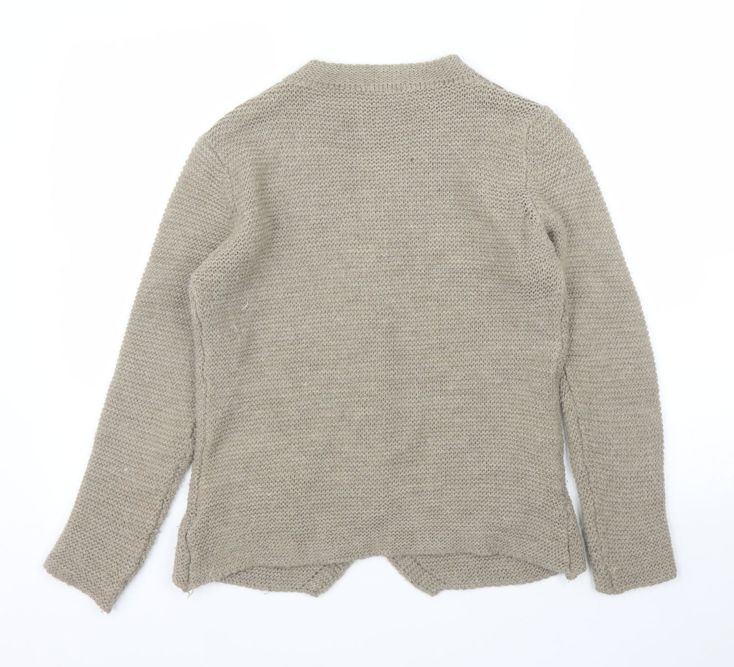 H Trend Womens Beige   Cardigan Jumper Size S