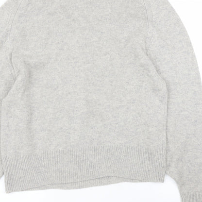 Womens UK Size M Preworn Grey Pullover Jumper