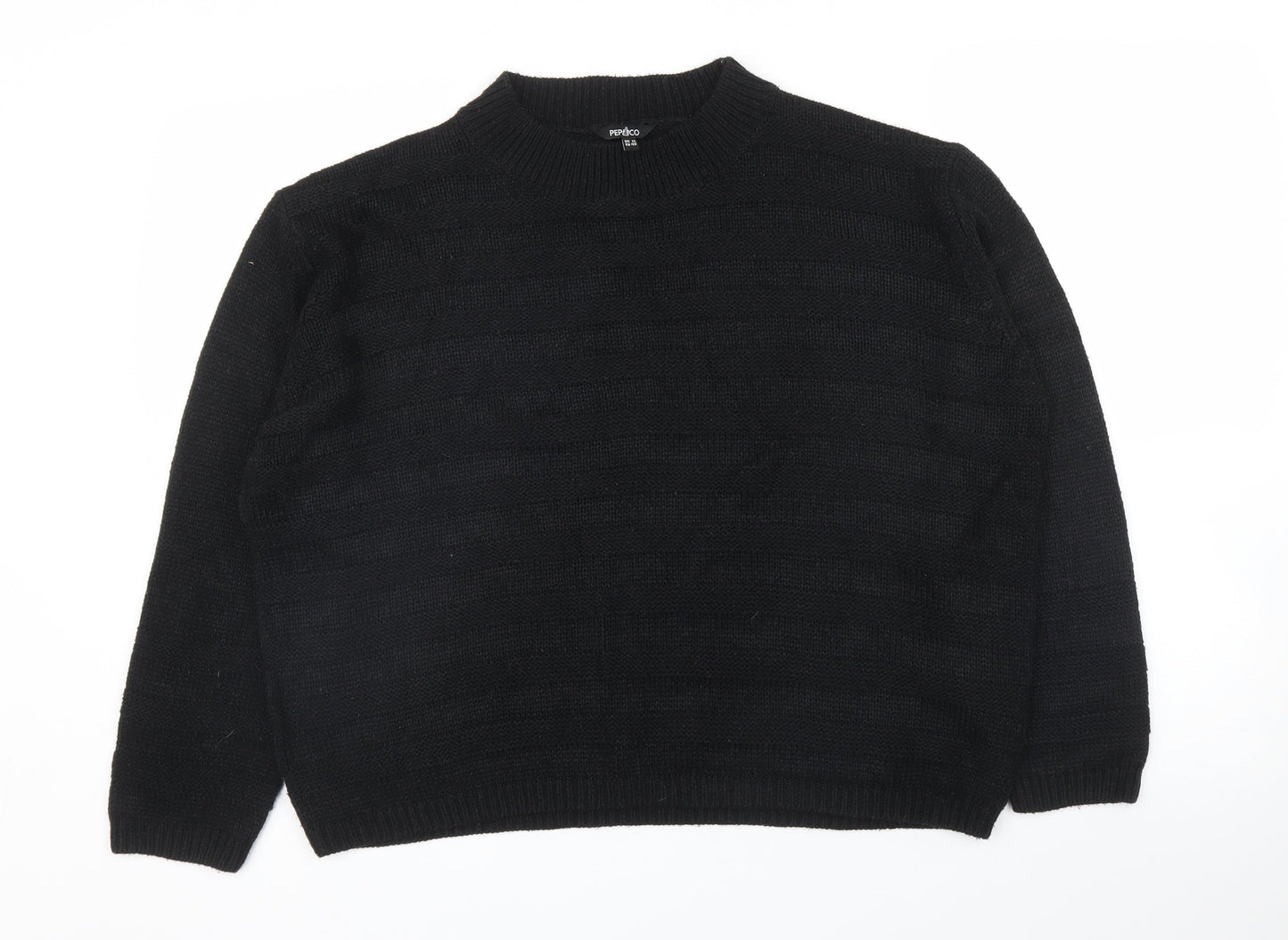 Womens UK Size 12 Pep&Co Black Pullover Jumper