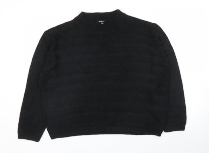 Womens UK Size 12 Pep&Co Black Pullover Jumper