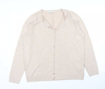 BHS Womens Beige   Cardigan Jumper Size 16