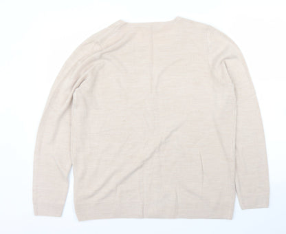 BHS Womens Beige   Cardigan Jumper Size 16