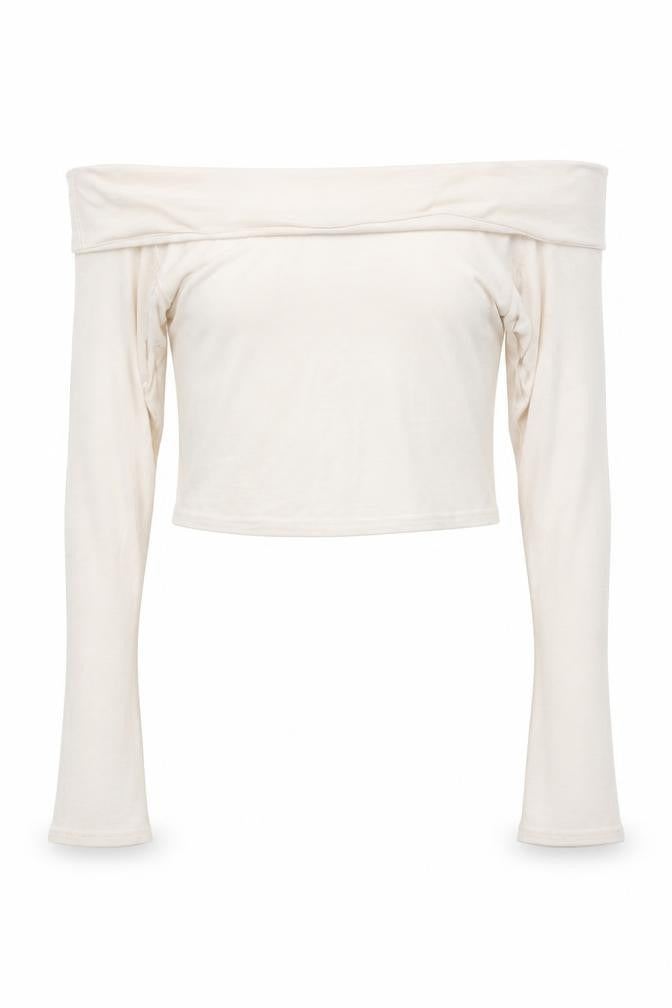 Womens UK Size 8 Boohoo White Cropped Blouse