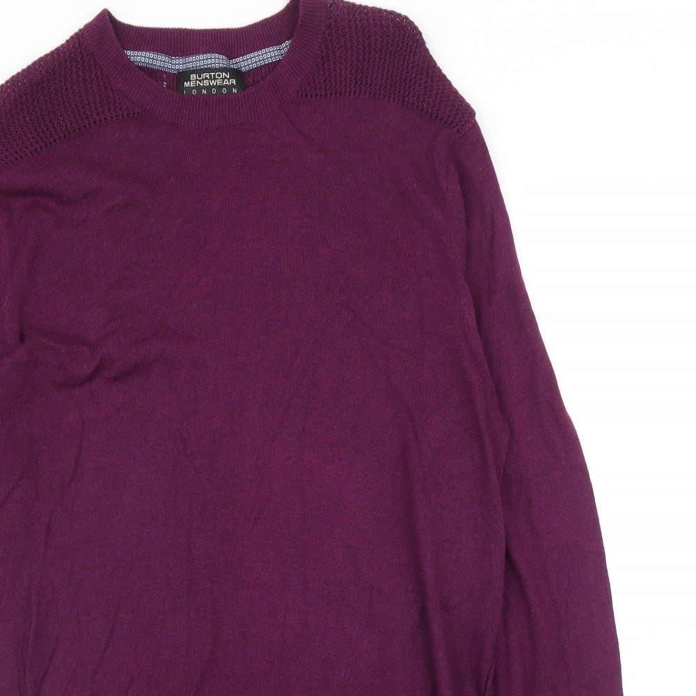 Burton Mens Purple   Pullover Jumper Size M