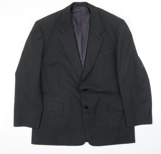 Mens UK Size 42 Preworn Regular Grey Suit Jacket