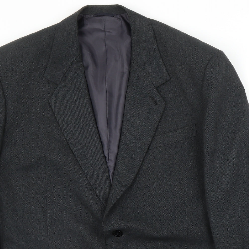 Mens UK Size 42 Preworn Regular Grey Suit Jacket