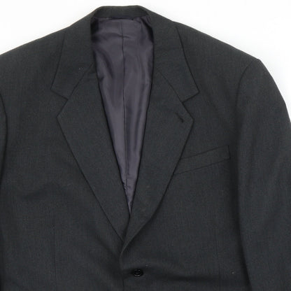 Mens UK Size 42 Preworn Regular Grey Suit Jacket