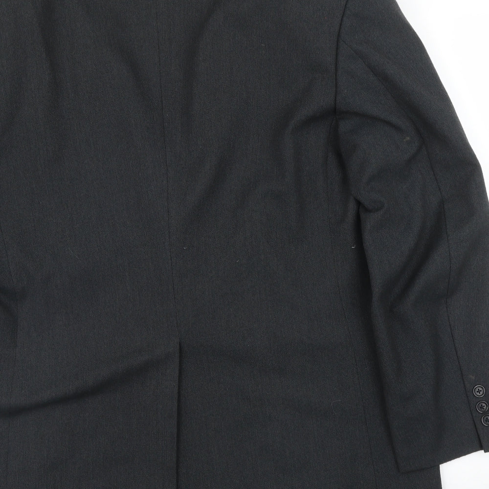 Mens UK Size 42 Preworn Regular Grey Suit Jacket