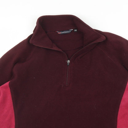 Campagnolo Womens Purple  Fleece Pullover Jumper Size 12