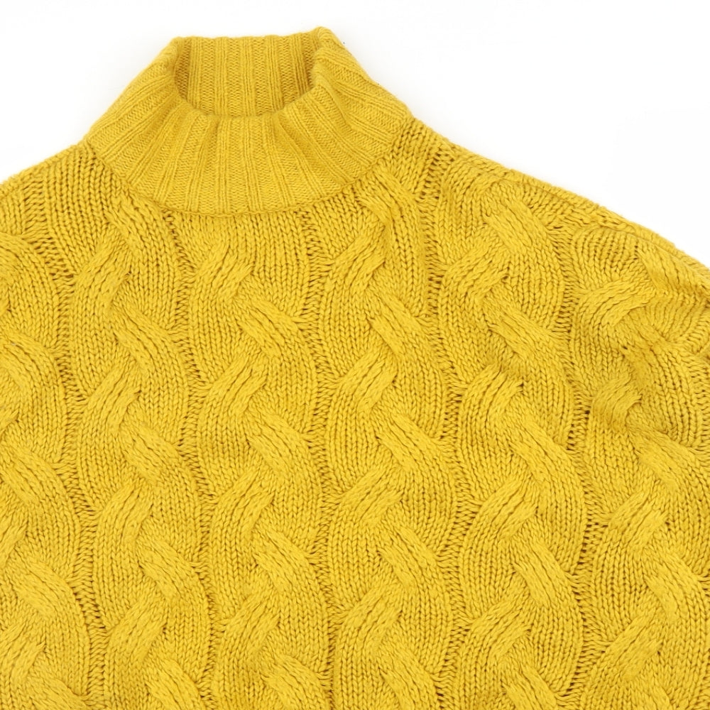 Womens UK Size 14 M&Co Yellow Pullover Jumper