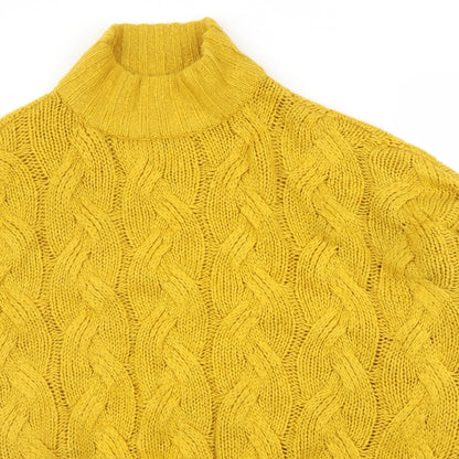 Womens UK Size 14 M&Co Yellow Pullover Jumper