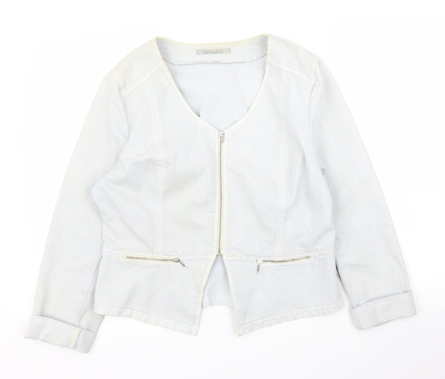 Cest La Vie Womens Grey   Jacket  Size 14