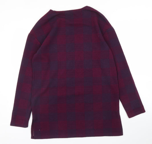 Womens UK Size 10 M&S Purple Pullover Jumper