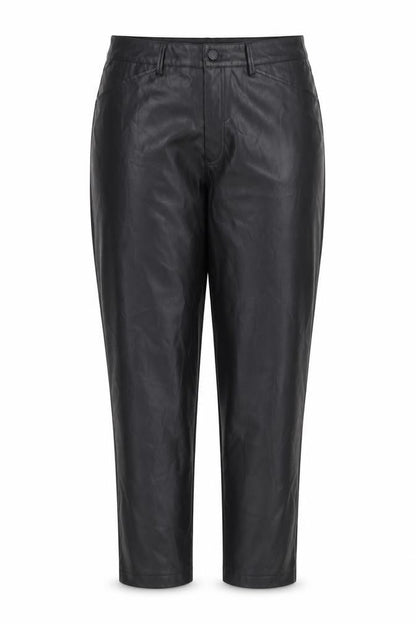 Front view of F&F women’s black trousers, size UK 14, 27-inch leg
