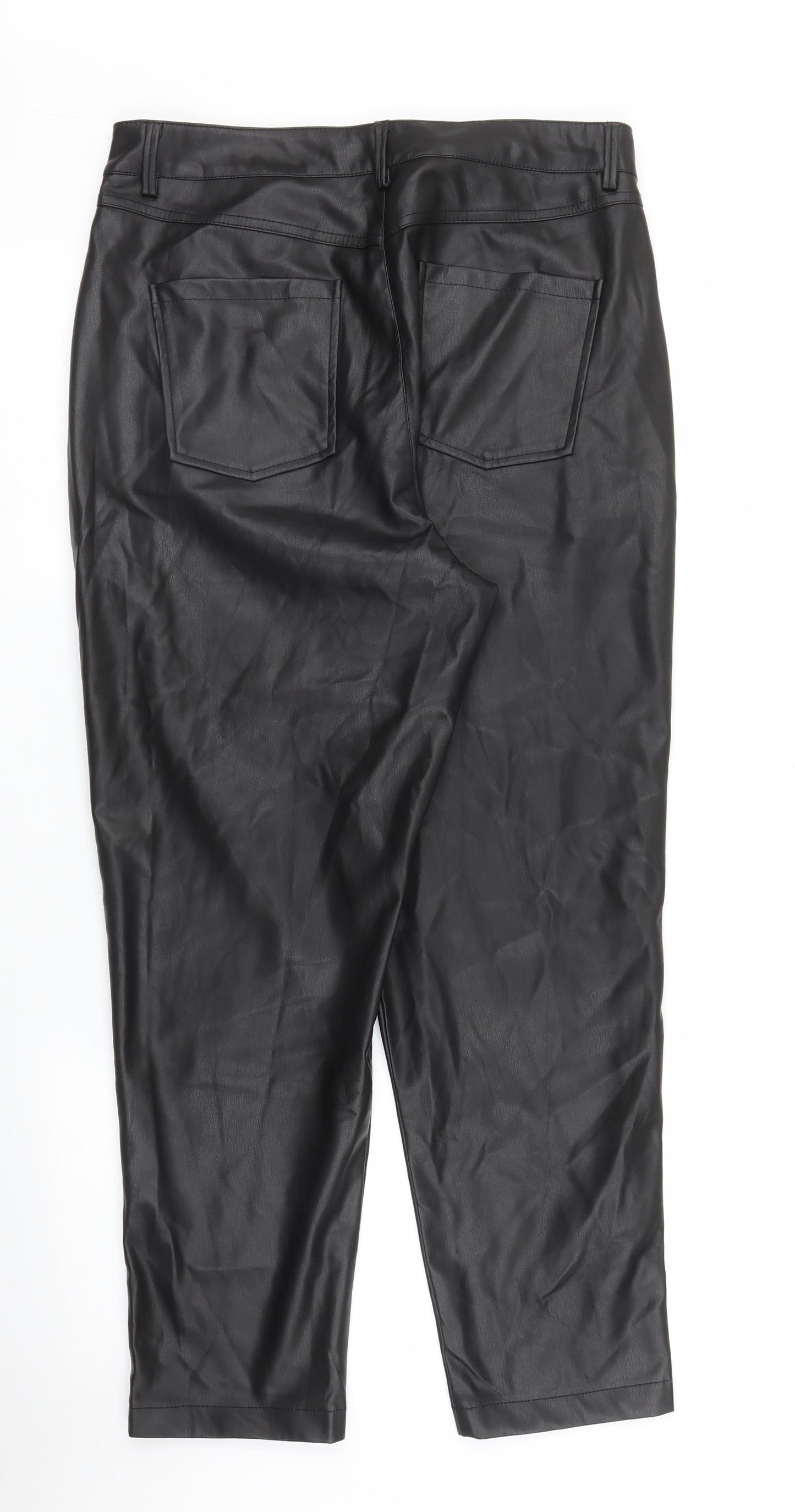F&F Womens Black   Trousers  Size 14 L27 in