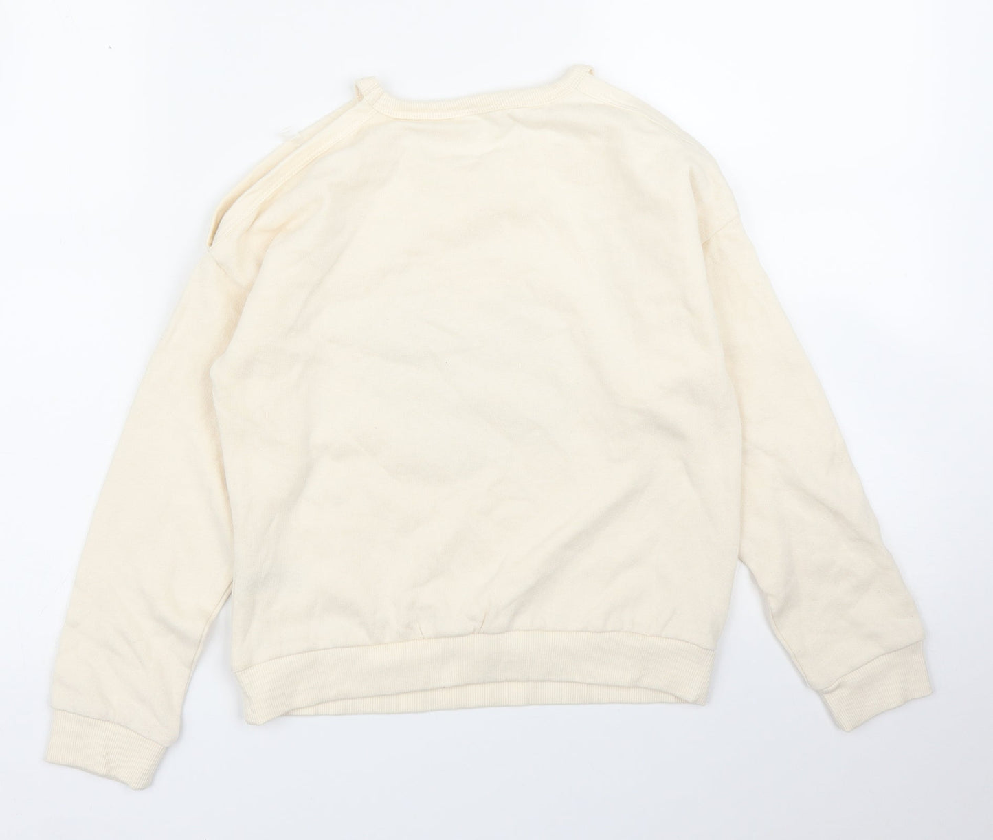 Pep&Co Girls Ivory   Pullover Sweatshirt Size 8 Years