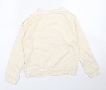 Pep&Co Girls Ivory   Pullover Sweatshirt Size 8 Years