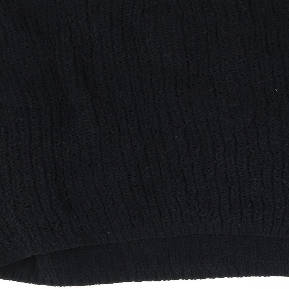 H&M Girls Black  Knit Pullover Jumper Size 7-8 Years