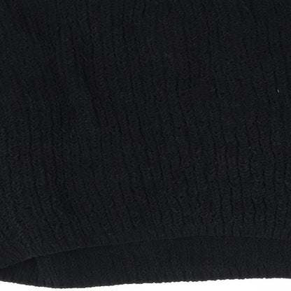 H&M Girls Black  Knit Pullover Jumper Size 7-8 Years