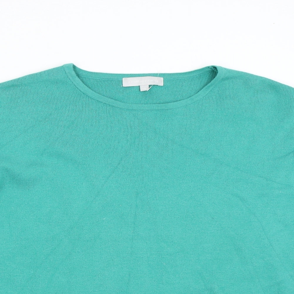 Womens UK Size 10 Red Herring Green Pullover Jumper