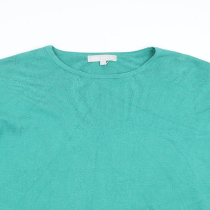 Womens UK Size 10 Red Herring Green Pullover Jumper