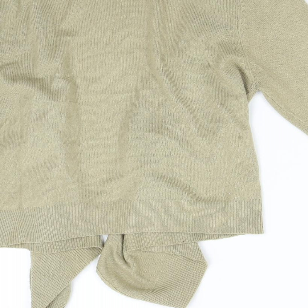 TU Womens Gold  Knit Cardigan Jumper Size 10