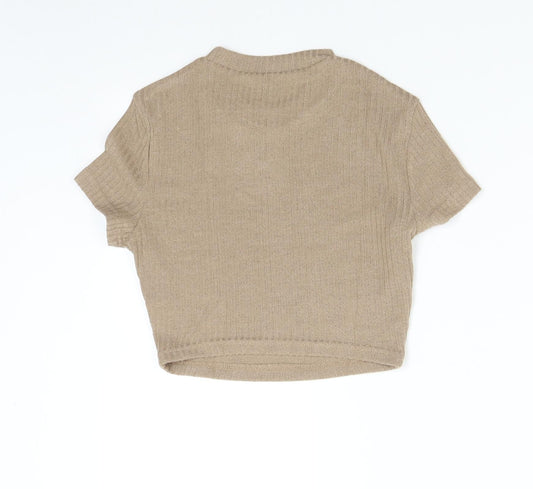 SheIn Womens Brown  Knit Pullover Jumper Size S