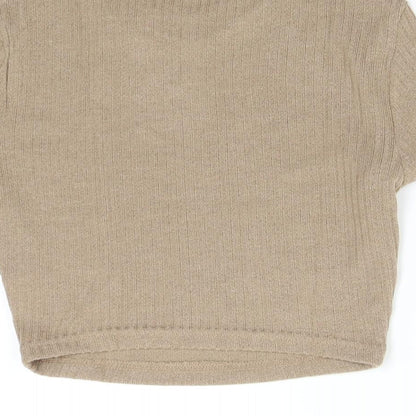 SheIn Womens Brown  Knit Pullover Jumper Size S