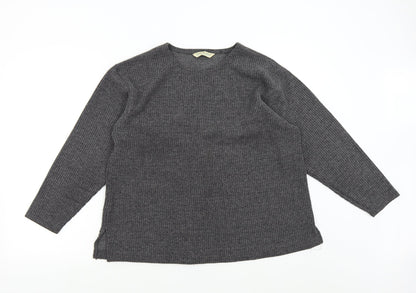 Womens UK Size M Joie de Vivre Grey Pullover Jumper