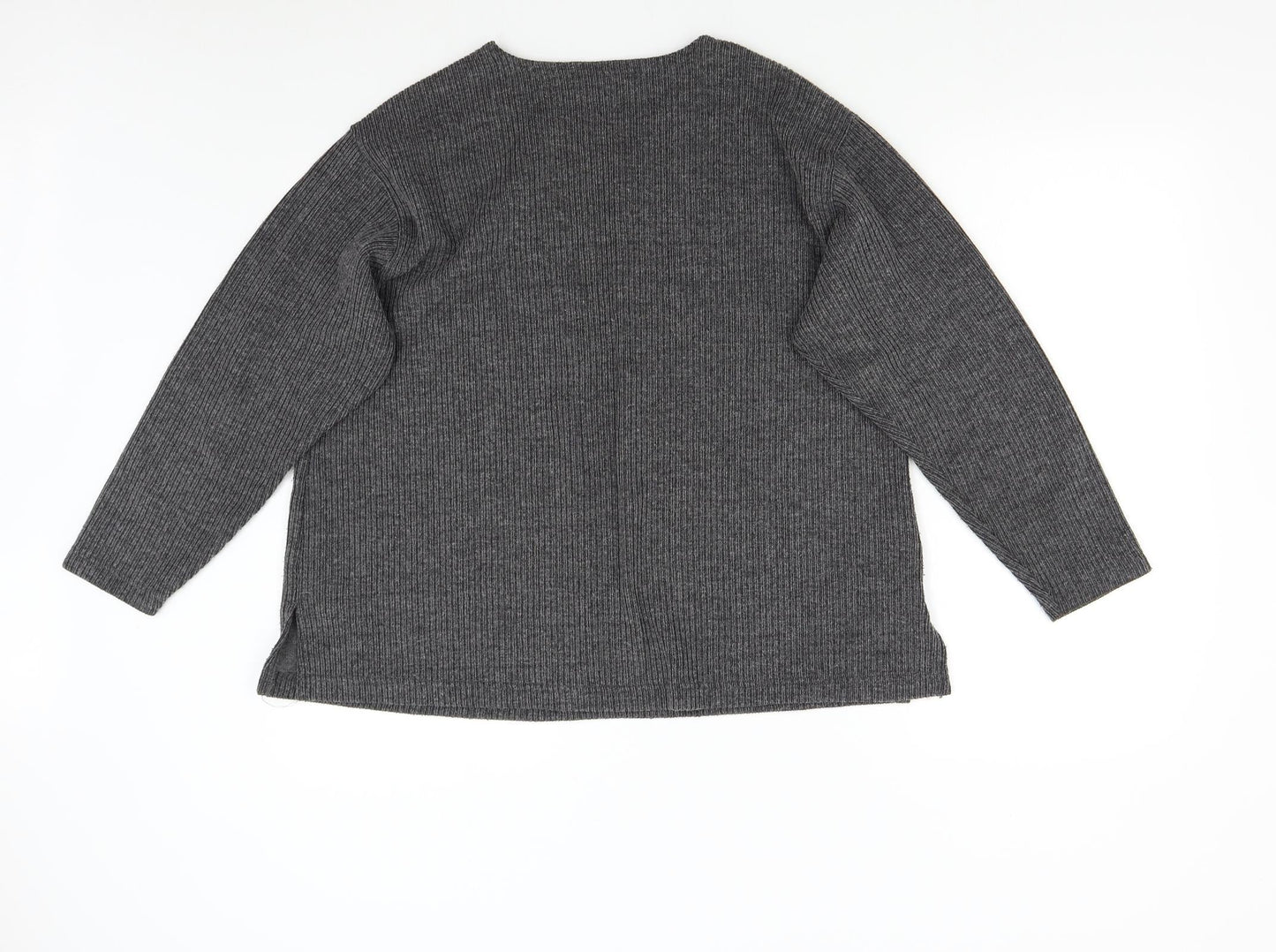 Womens UK Size M Joie de Vivre Grey Pullover Jumper
